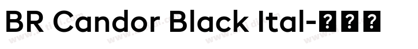 BR Candor Black Ital字体转换